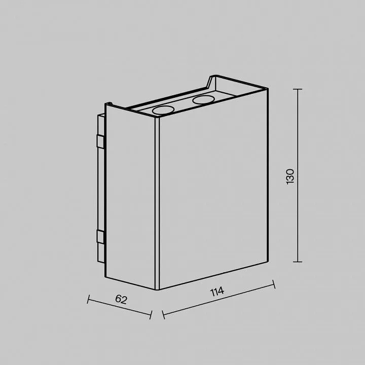 Накладной светильник Maytoni Outdoor Ракушка O505WL-L6B3K