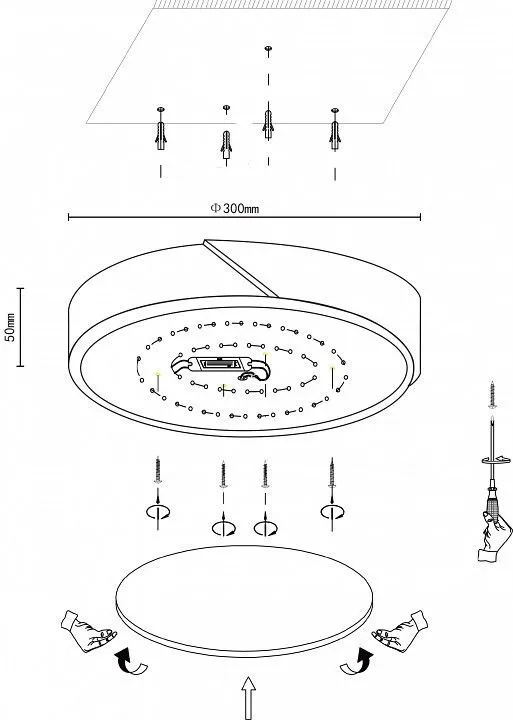 Накладной светильник Velante Velante 445-407-01