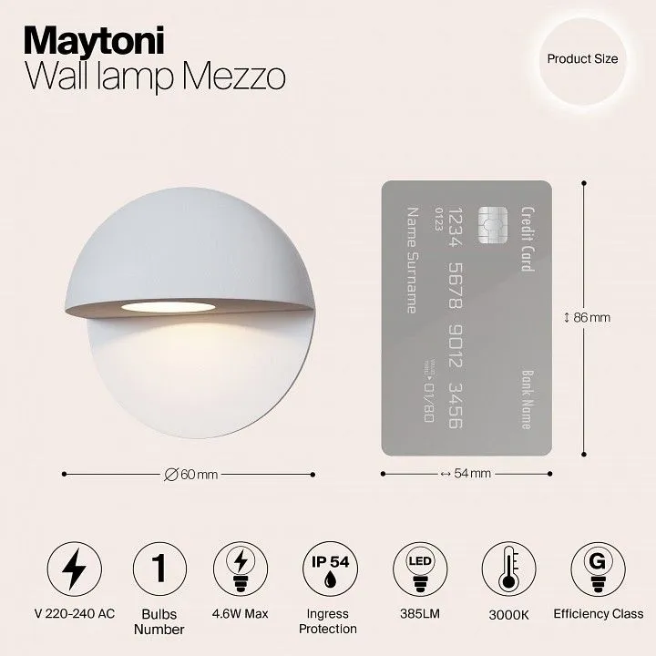Накладной светильник Maytoni Меццо O033WL-L3W3K