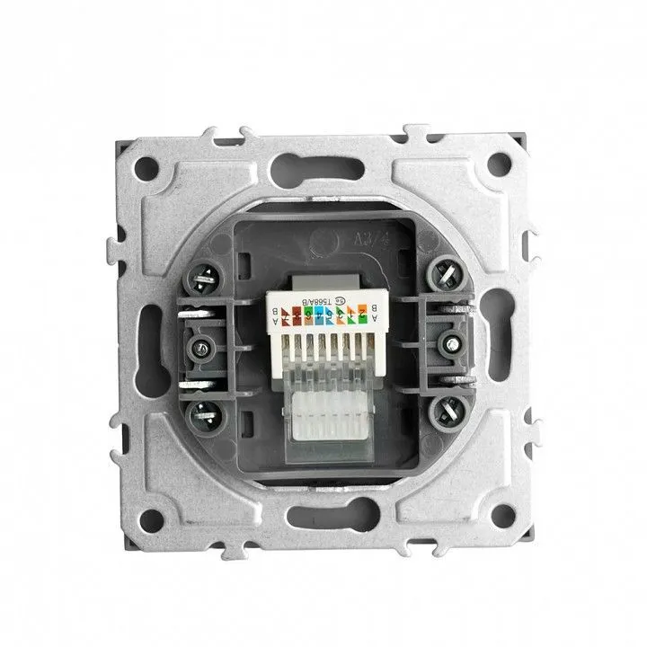 Розетка Ethernet RJ-45 без рамки Stekker Эмили 49951