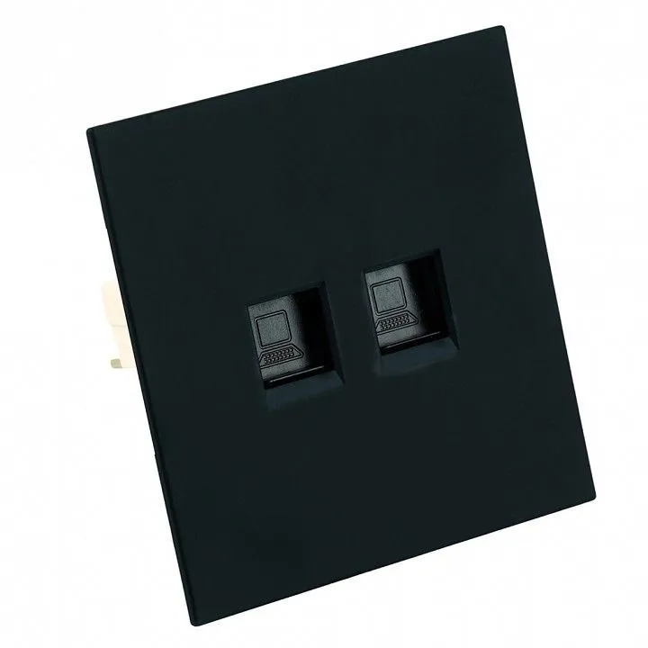Розетка двойная Ethernet RJ-45 без рамки Stekker Мия 50451