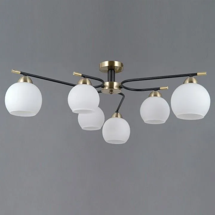 Потолочная люстра ILLUMICO LIBRA IL0638-6CSQ-24 AB BK LIBRA