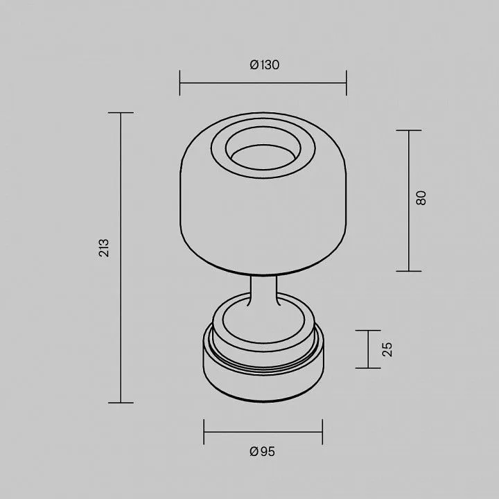 Настольная лампа декоративная Maytoni Спирито MOD286RL-L3B3K