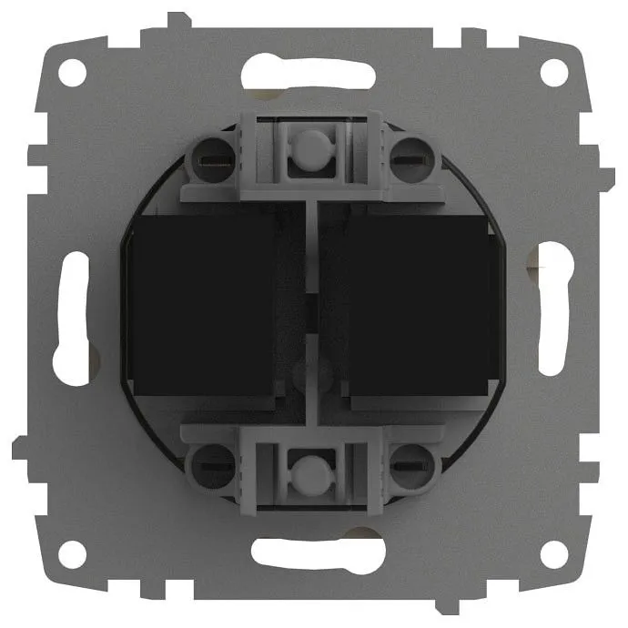 Розетка двойная Ethernet RJ-45 без рамки Elbi Eleсtriс Zena Vega 609-012500-248