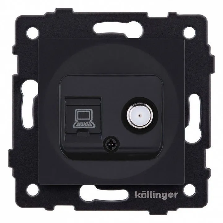 ТВ-розетка и SAT-розетка оконечная без рамки Kollinger  REA-014BM