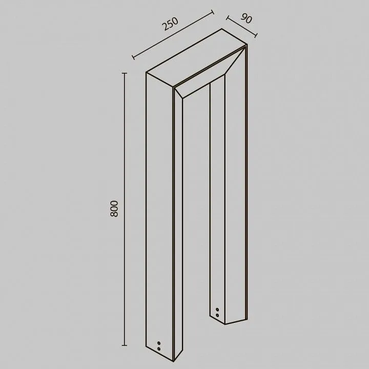 Наземный высокий светильник Maytoni Outdoor Фрама O469FL-L12GF3K