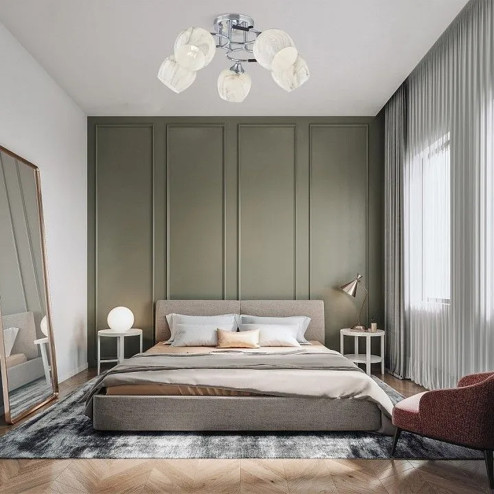 Потолочная люстра Arte Milano AMALFI-327985 327985/5 CR+BK