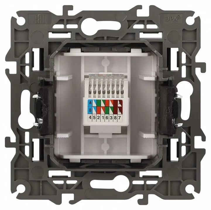 Розетка Ethernet RJ-45 без рамки Эра Эра Elegance 14-3107-05