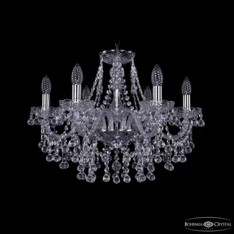 Подвесная люстра Bohemia Ivele Crystal 1409 1409/6/195 Ni