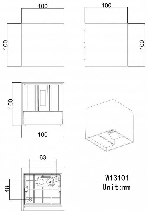 Накладной светильник ST-Luce Brik SL9513.401.01