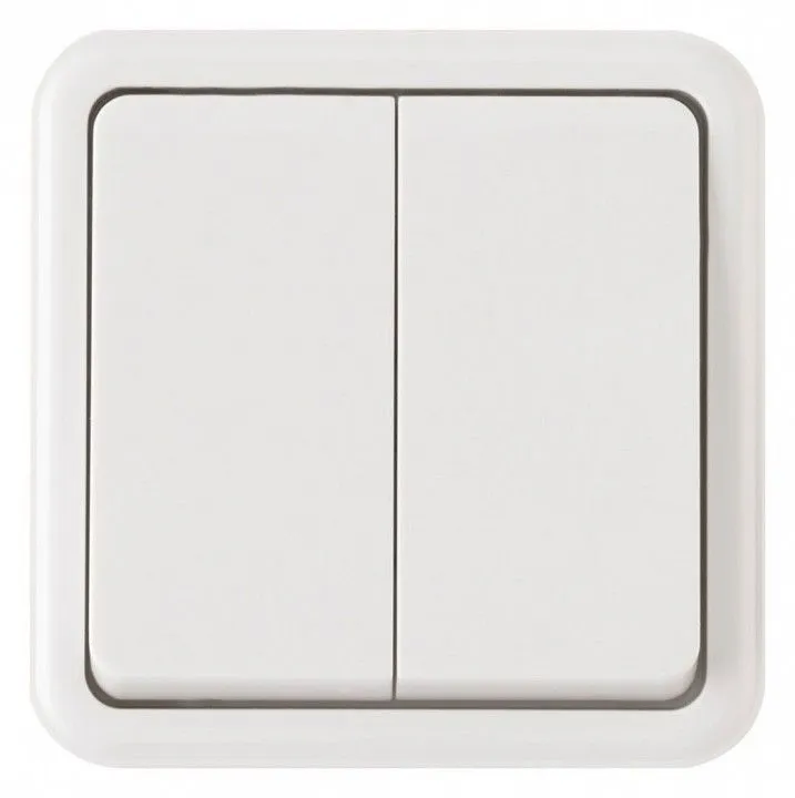 Выключатель проходной двухклавишный Arte Milano 310 310.32-2.white