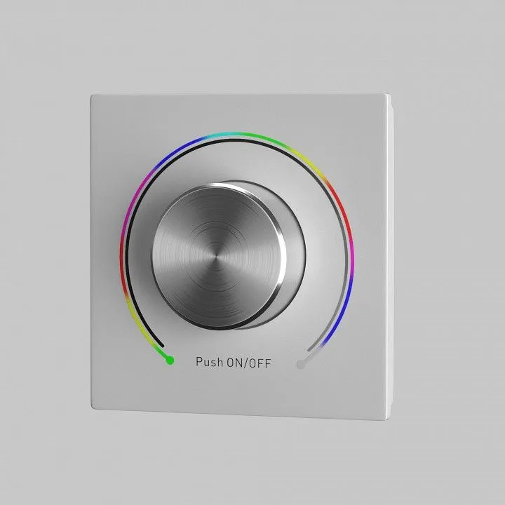 Панель-регулятора цвета RGB роторный встраиваемый Maytoni Lighting control Панели управления 721037