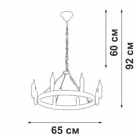 Подвесная люстра Vitaluce V3924 V3924-1/8