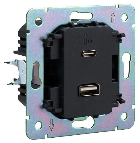 Розетка 2хUSB type A и C без рамки Kranz STRONG KR-78-0734-4