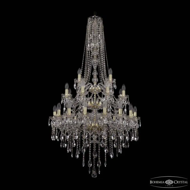 Подвесная люстра Bohemia Ivele Crystal 1415 1415/16+8+4/300/h-155/3d G