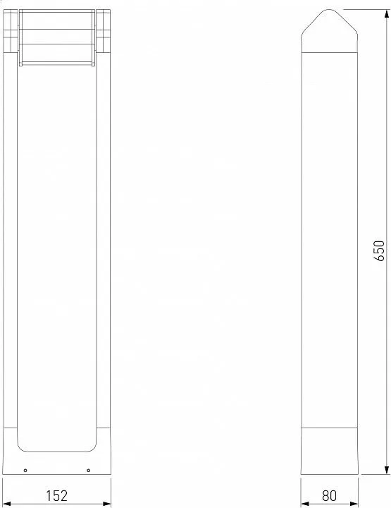 Наземный низкий светильник Elektrostandard DORS a062881