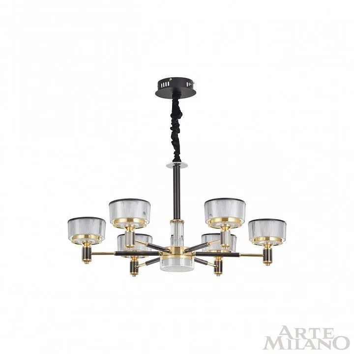 Подвесная люстра Arte Milano Neapolis-76210 276210/6 BK/GD
