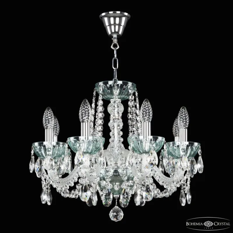 Подвесная люстра Bohemia Ivele Crystal 5402 5402/8/165 Ni Birusa/M-1H