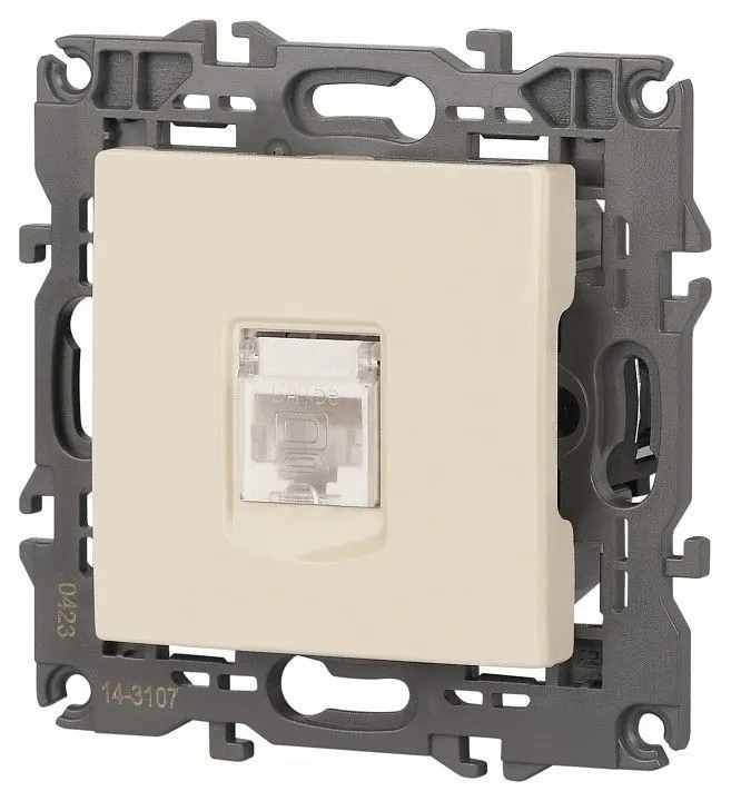 Розетка Ethernet RJ-45 без рамки Эра Эра Elegance 14-3107-02