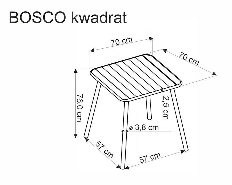 Стол обеденный Bosco KW 70