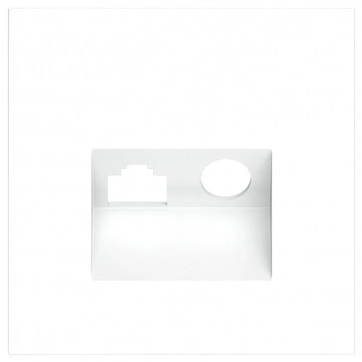 Накладка для ТВ-розетки и RJ-11 или RJ-45 Voltum S70 VLS002702