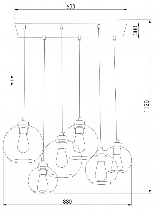 Подвесной светильник TK Lighting Cubus 2833 Cubus