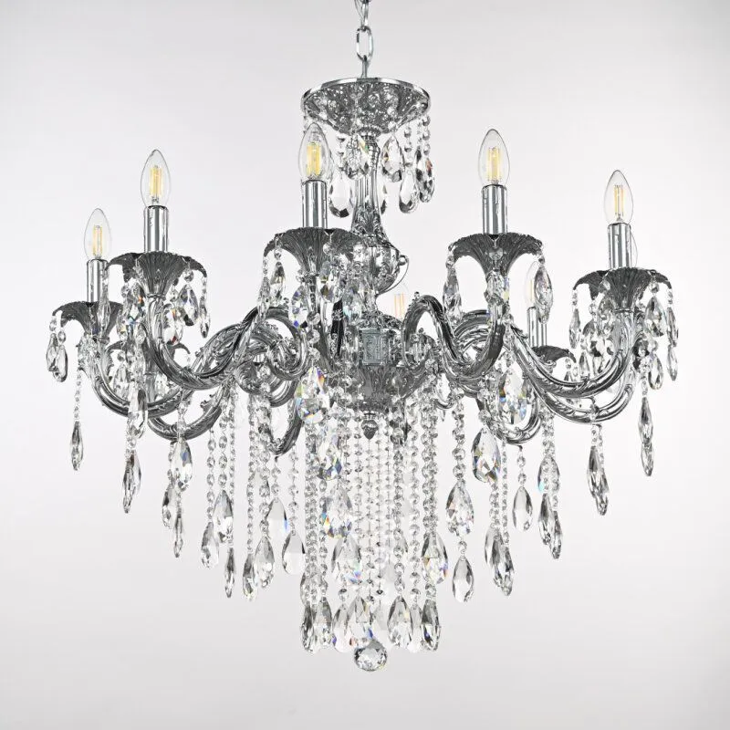 Подвесная люстра Bohemia Ivele Crystal AL7901 AL79101/10/250 B Ni
