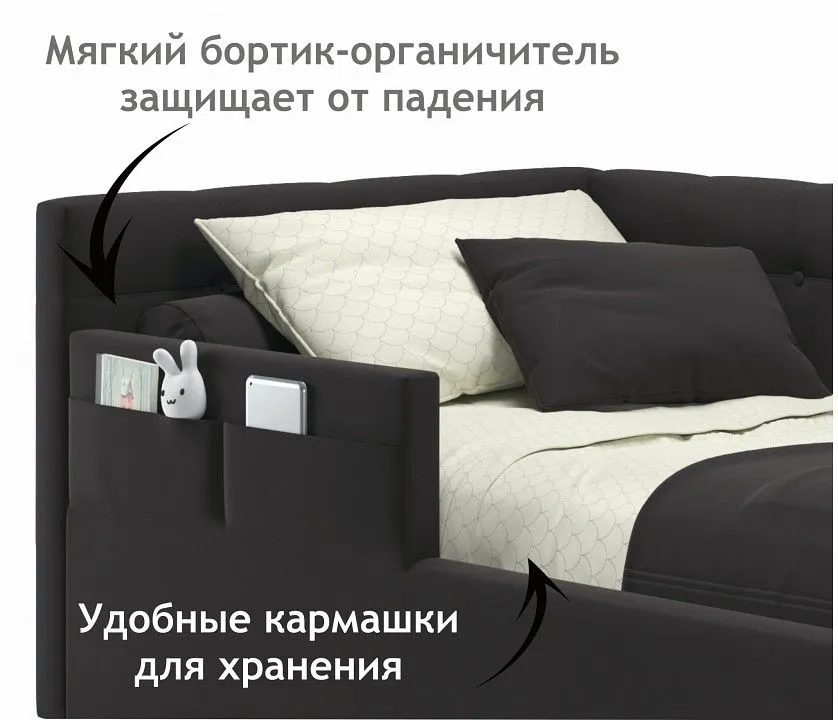 Кровать односпальная Bonna 2000x900 с ПМ