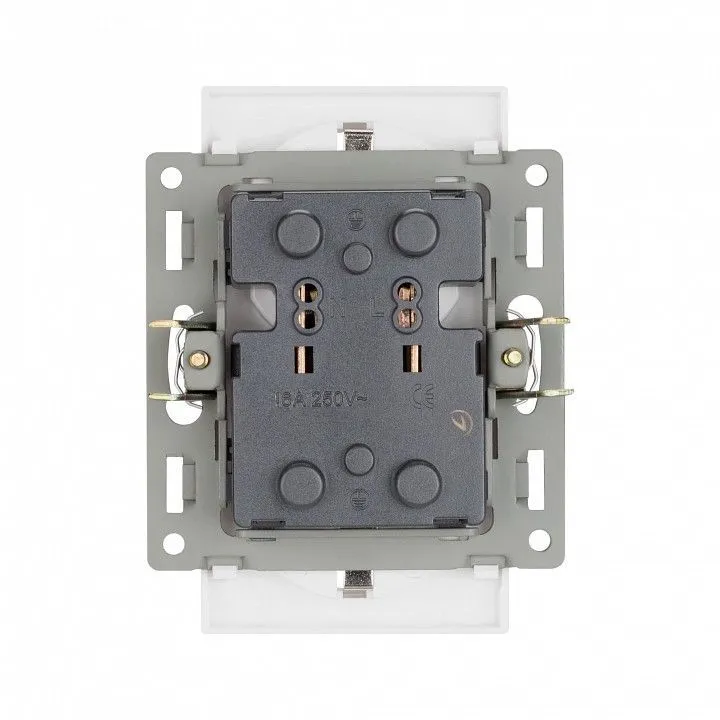 Розетка двойная с заземлением, без рамки Arlight SCT 043766