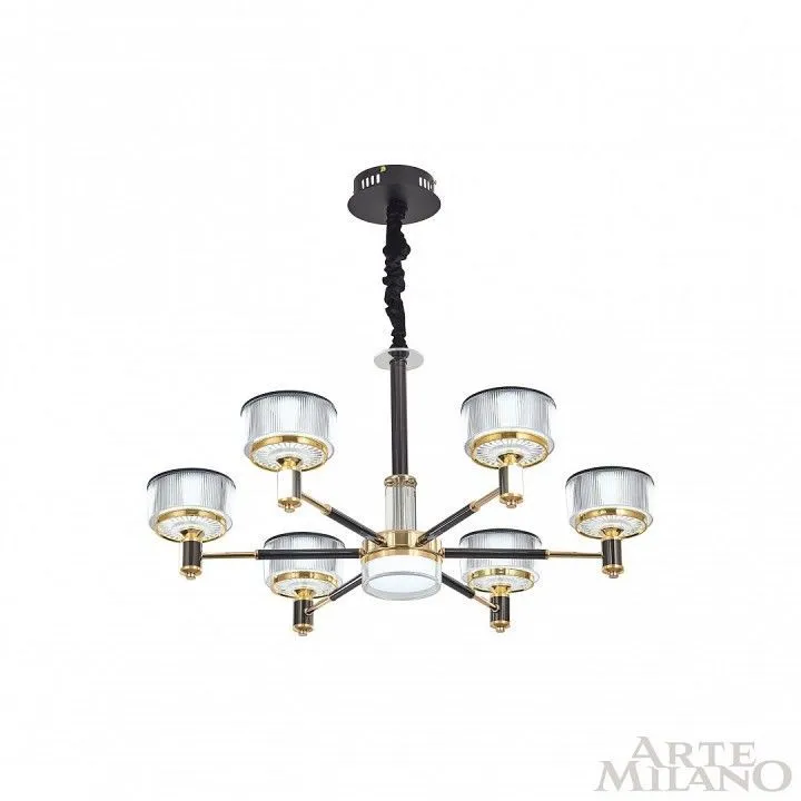Подвесная люстра Arte Milano Neapolis-76210 276210/6 BK/GD