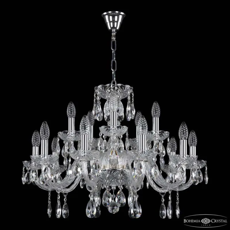 Подвесная люстра Bohemia Ivele Crystal 117 117/10+5/240 Ni