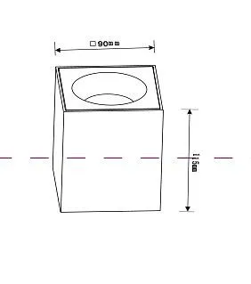Накладной светильник Maytoni Technical Зум C030CL-01B