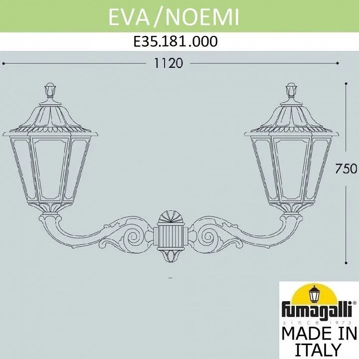 Светильник на штанге Fumagalli Noemi E35.181.000.WXH27