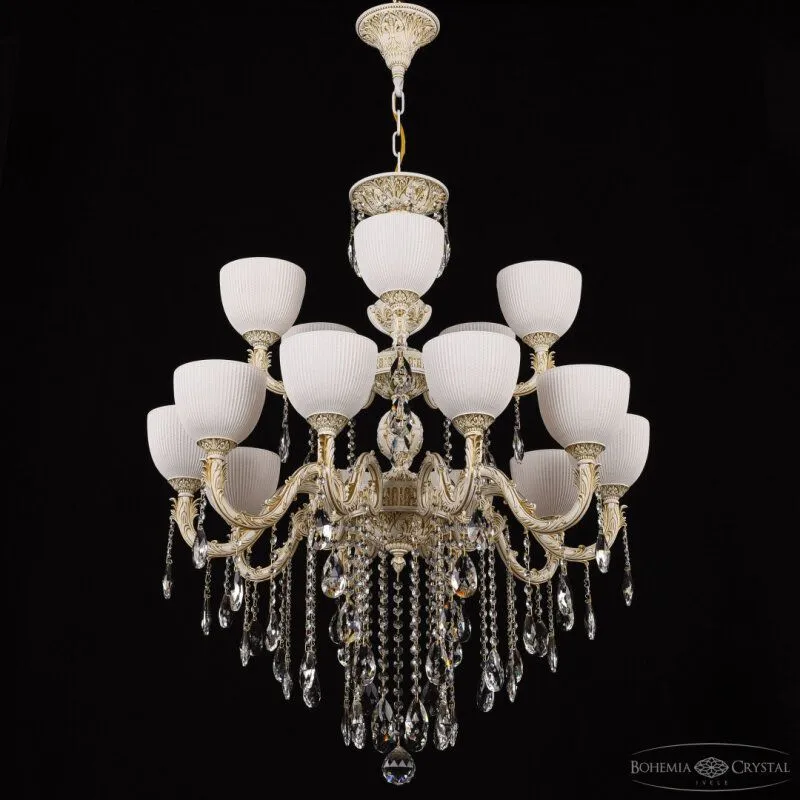 Подвесная люстра Bohemia Ivele Crystal AL7901 AL79101/10+5/250/2D B WMG P1 U Line