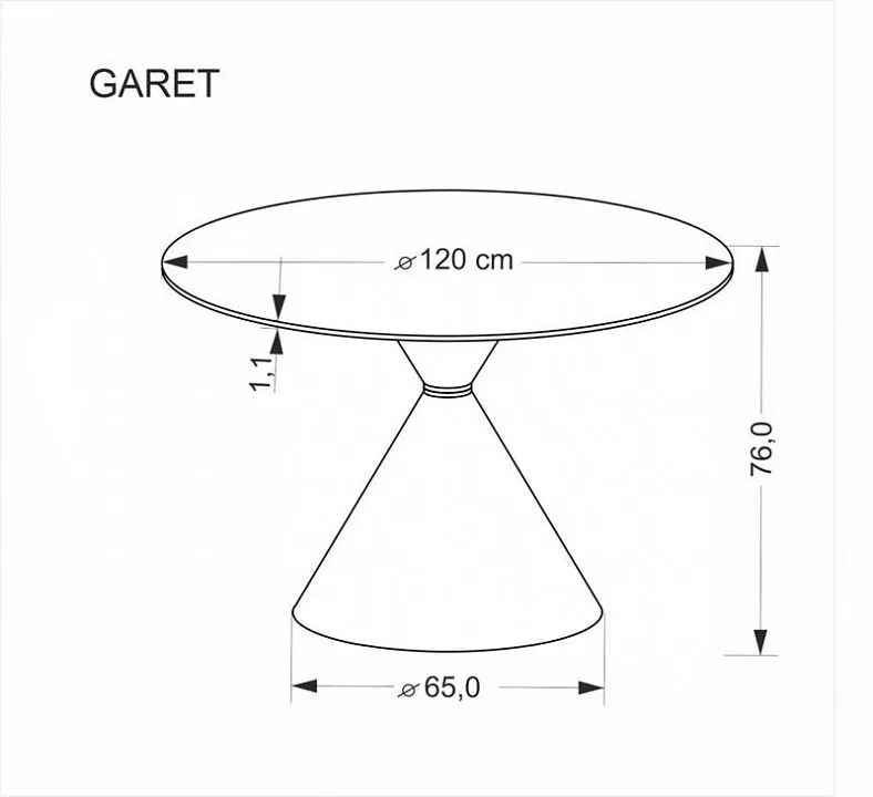 Стол обеденный Garet 120