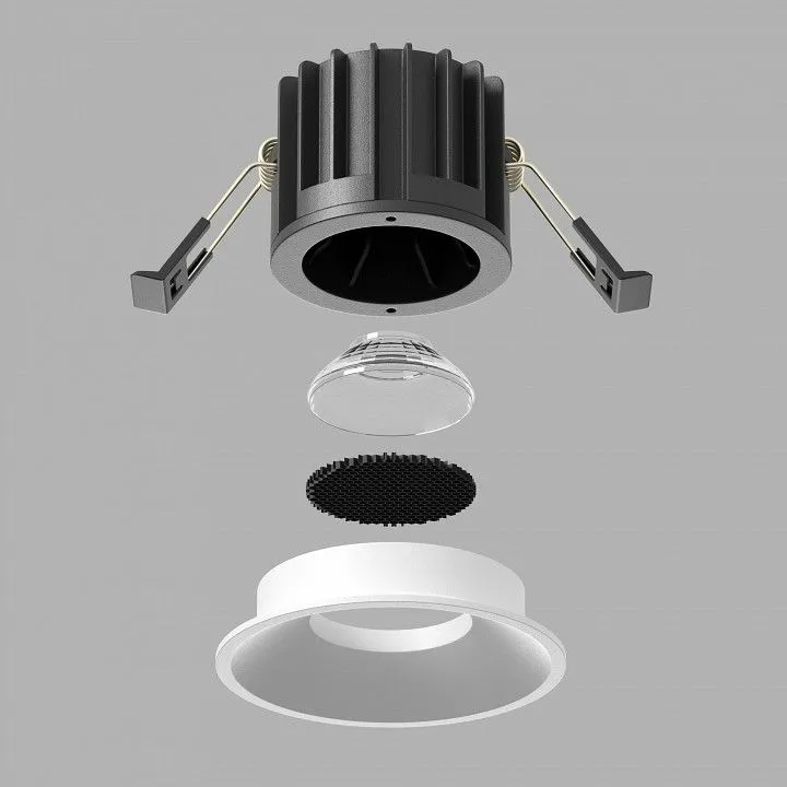 Встраиваемый светильник Maytoni Technical Раунд DL058-12W2.7K-W