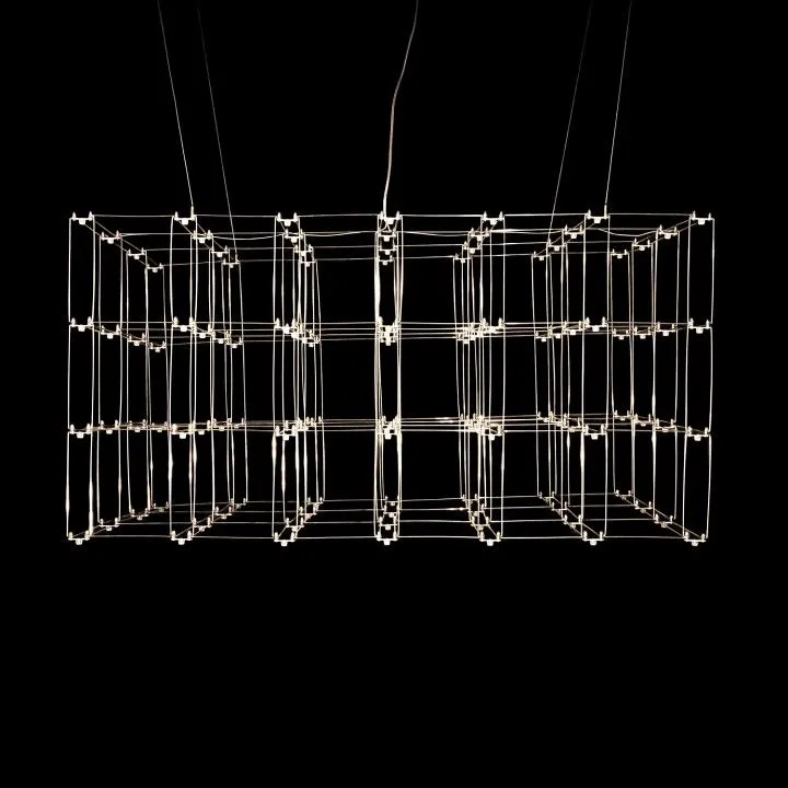 Подвесная люстра O-LUCE Cosmic Glass ячейка 20*20 см 11787611-2