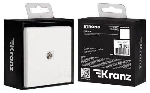 ТВ-розетка оконечная без рамки Kranz STRONG KR-78-0723-4