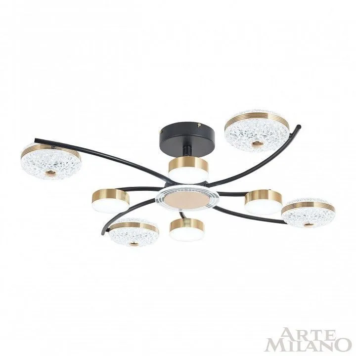 Люстра на штанге Arte Milano Ferrara-72069 279169/4+4 BK/GD