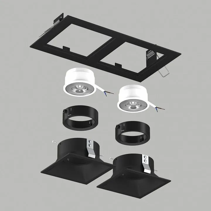 Встраиваемый светильник Lightstar Domino D5270707BMOD