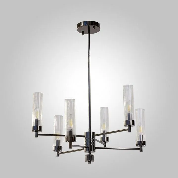 Люстра на штанге AM-Group INDIGO INDIGO SP6 PEARL BLACK