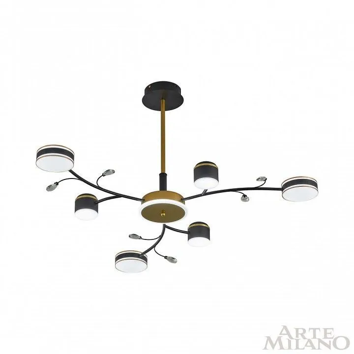 Люстра на штанге Arte Milano Ferrara-71040 276240/6+1 BK/GD
