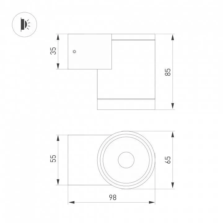 Накладной светильник Arlight LGD-RAY 044852(1)