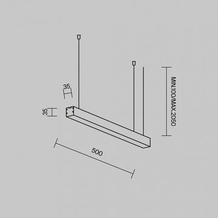 Подвесной светильник Maytoni Technical Подвесные линейные светильники LL312010