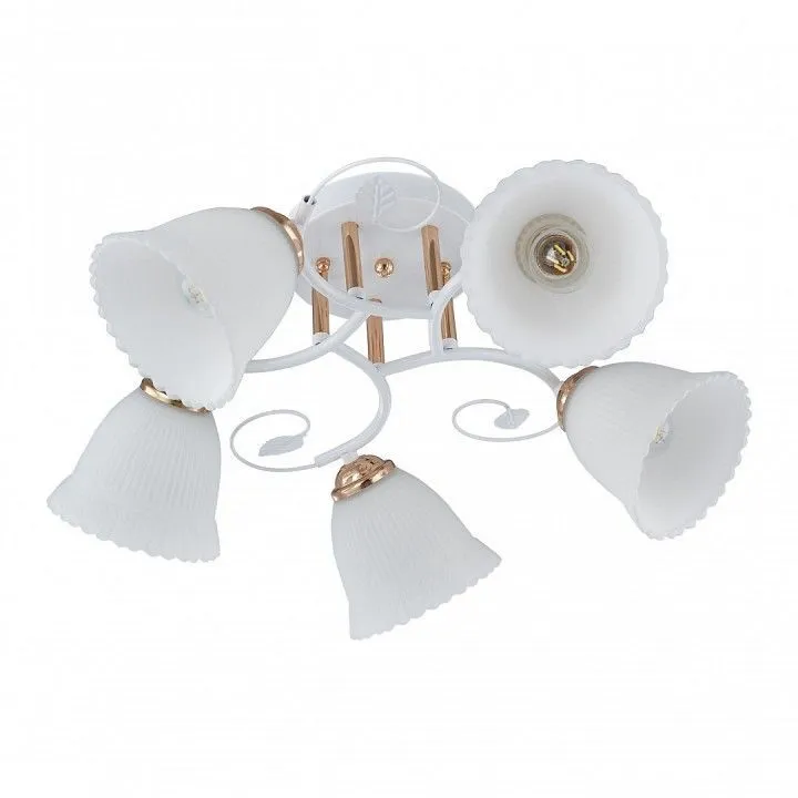 Потолочная люстра Arte Milano AMALFI-325395 325395/5A WH+FG