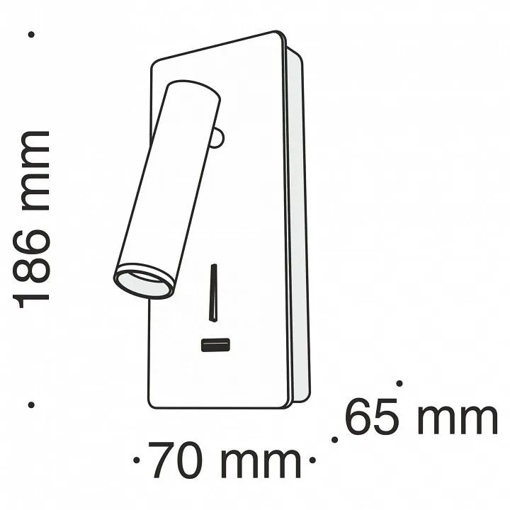 Бра Maytoni Technical Миракс C041WL-L3B3K