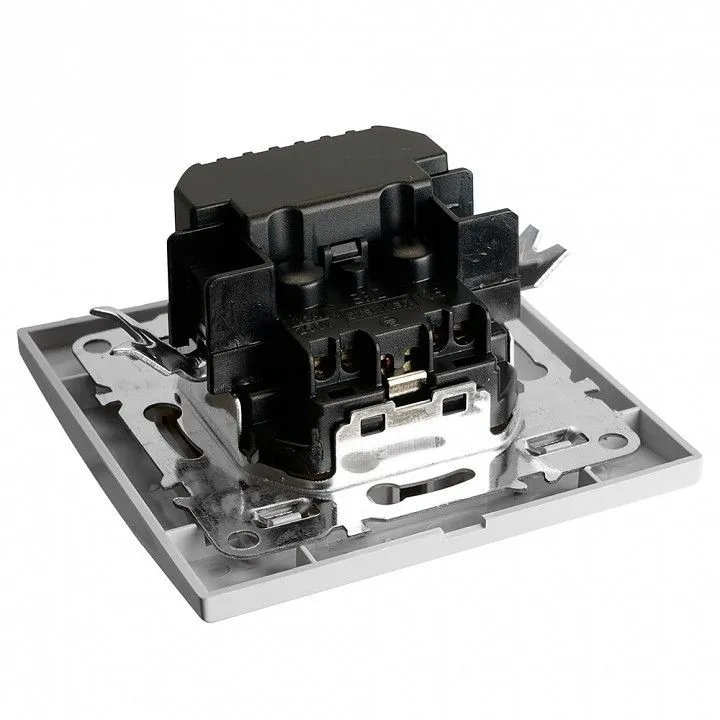 Розетка с заземлением и 2хUSB type A и C Stekker Эрна 50076