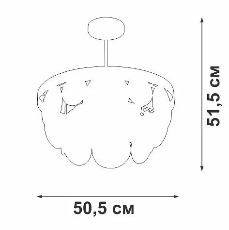 Люстра на штанге Vitaluce V5882 V5882-8/6PL