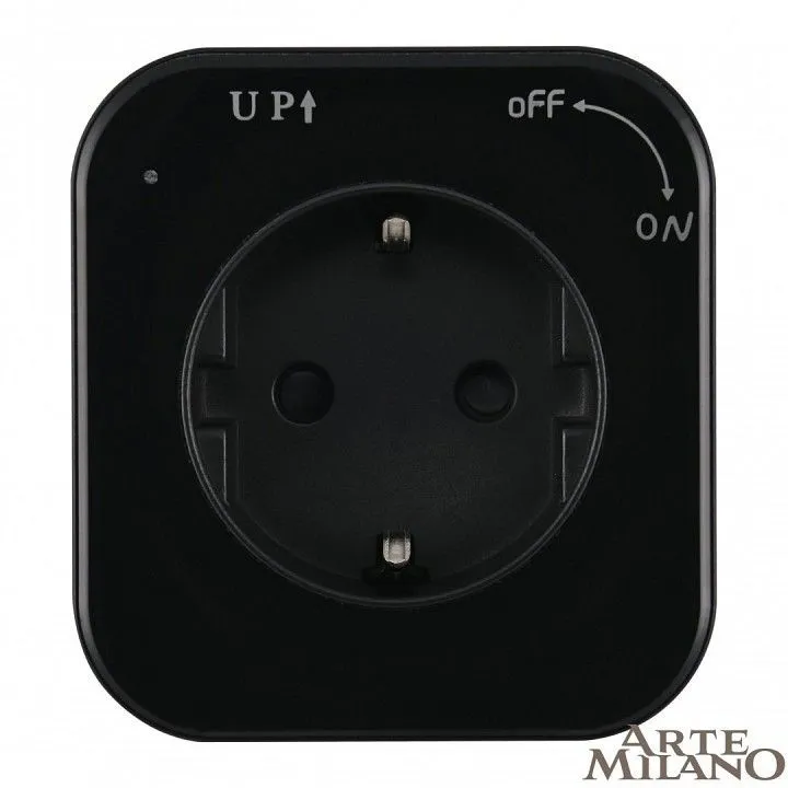 Розетка с заземлением на треке Arte Milano Am-track-sockets 380022TS/ES Black