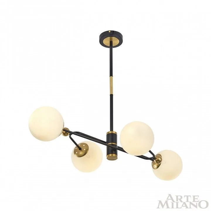 Люстра на штанге Arte Milano Neapolis-72708 272708/4 BK/GD